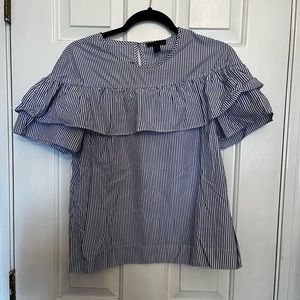 J Crew Ruffle Blouse